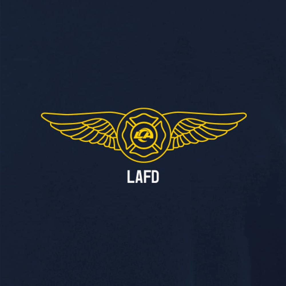 Los Angeles Rams x LAFD New Era Air Ops T-Shirt - Navy sale