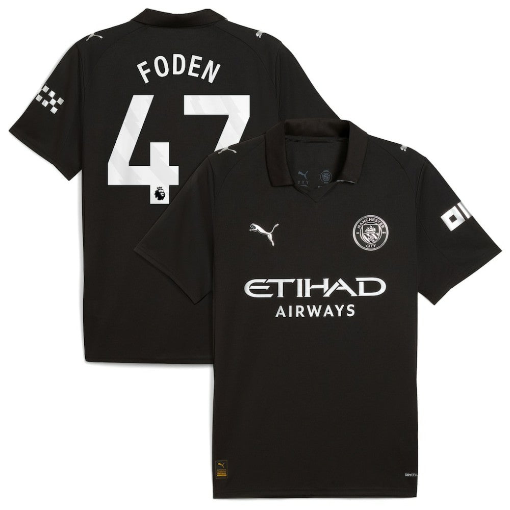 Phil Foden Manchester City 2025/26 Away Replica Player Jersey - Black | Puma discount