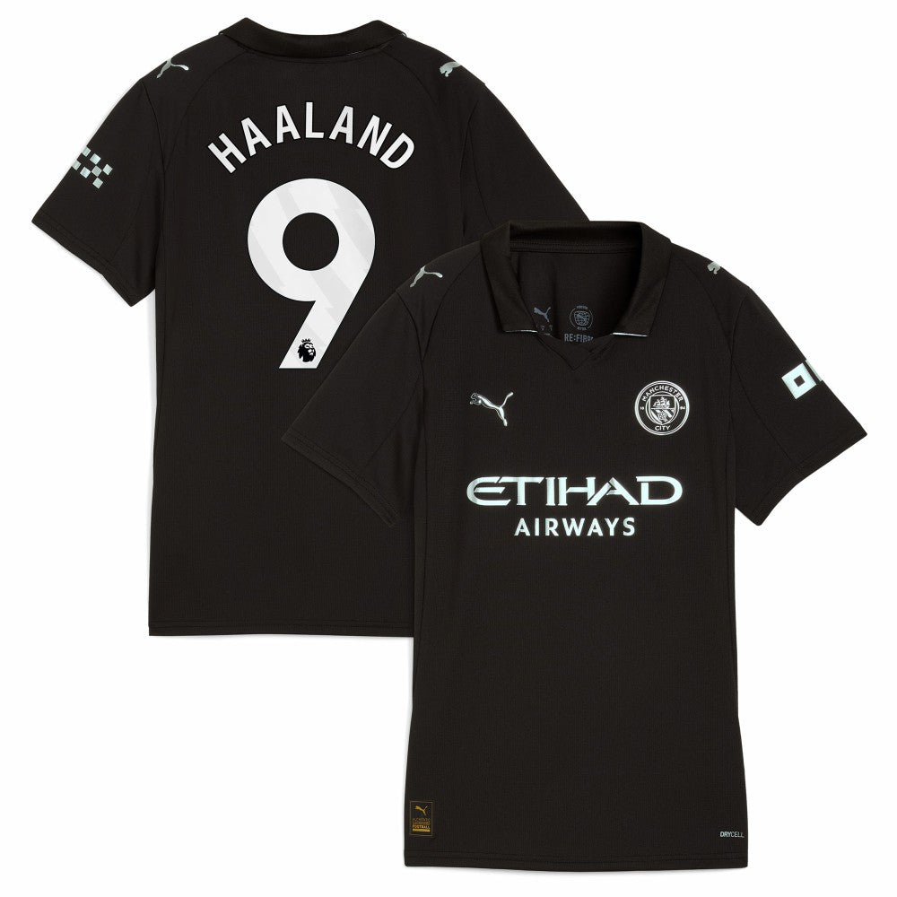 Erling Haaland Manchester City Women's 2025/26 Away Replica Player Jersey - Black | Puma on sale