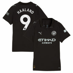 Erling Haaland Manchester City Women's 2025/26 Away Replica Player Jersey - Black | Puma on sale