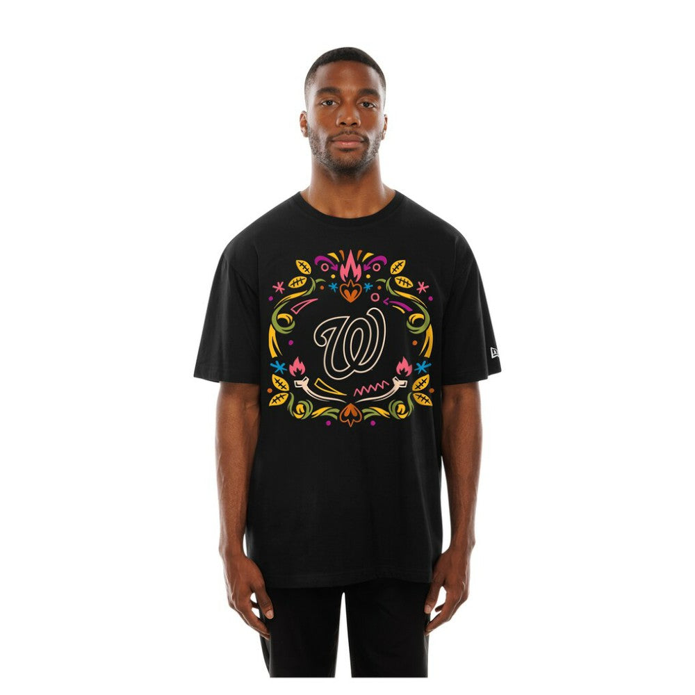Washington Nationals Día de los Muertos T-Shirt - Black | New Era