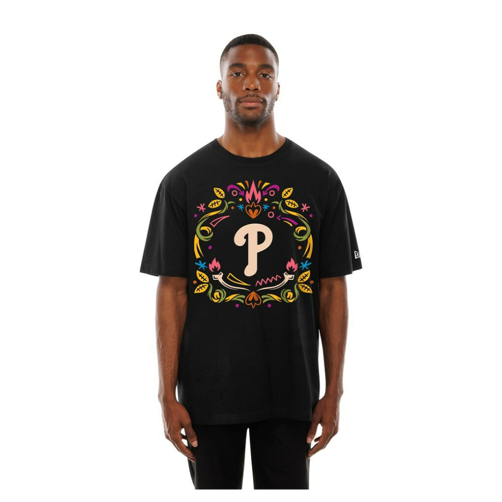 Philadelphia Phillies Día de los Muertos T-Shirt - Black | New Era
