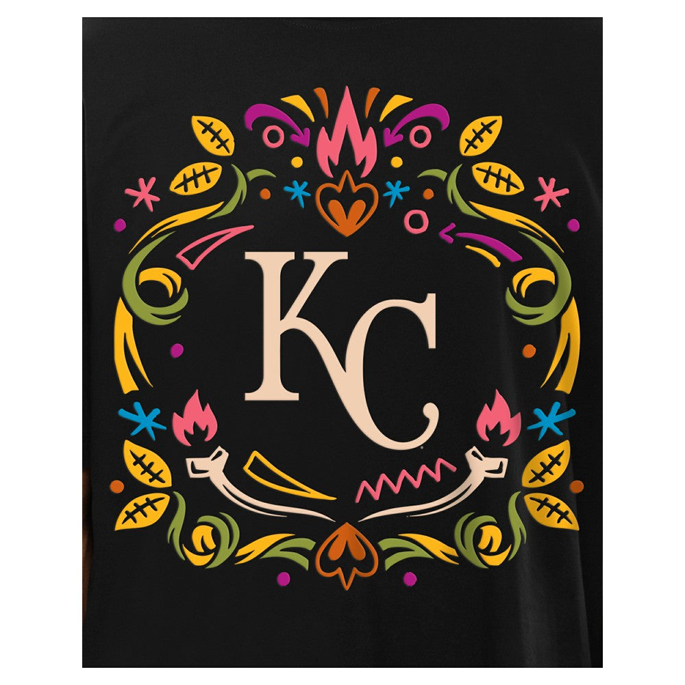 Kansas City Royals Día de los Muertos T-Shirt - Black | New Era