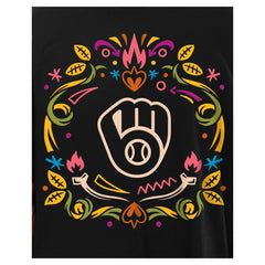 Milwaukee Brewers Día de los Muertos T-Shirt - Black | New Era