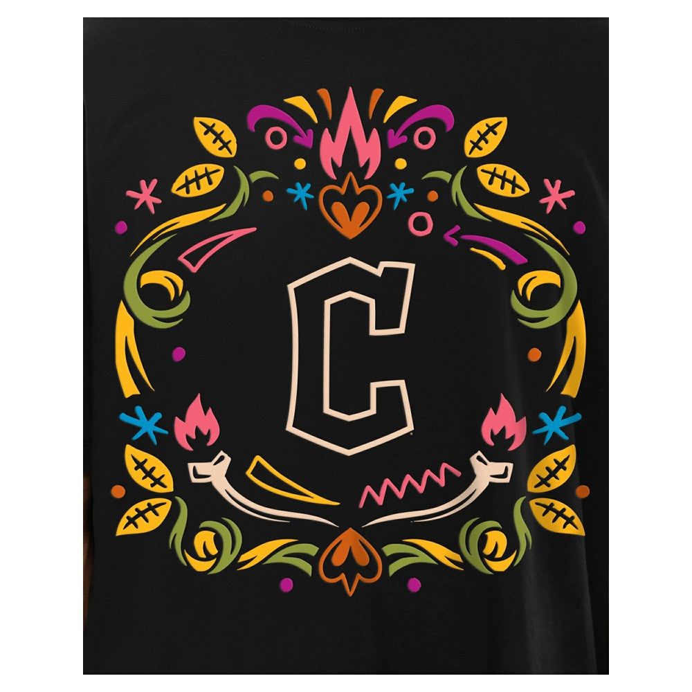 Cleveland Guardians Día de los Muertos T-Shirt - Black | New Era