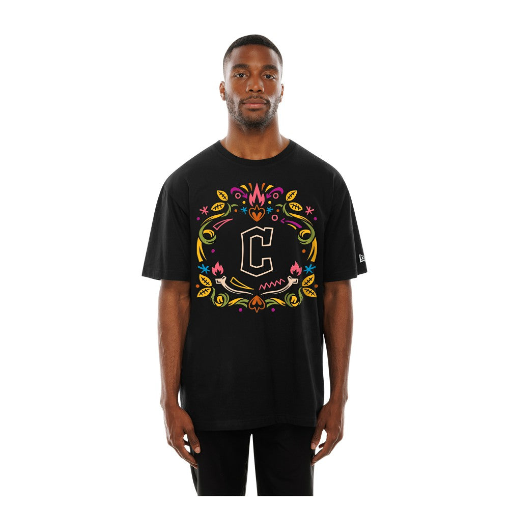 Cleveland Guardians Día de los Muertos T-Shirt - Black | New Era