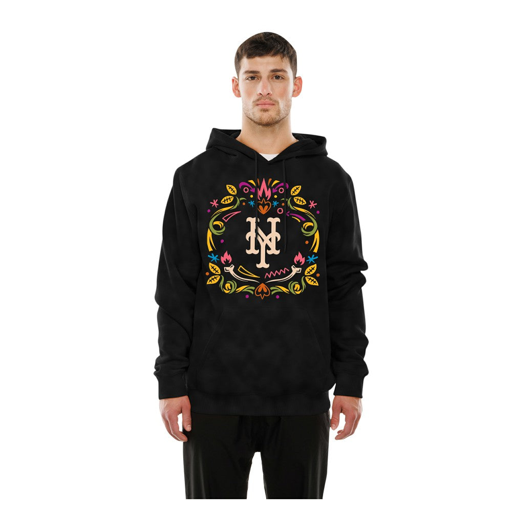 New York Mets Día de los Muertos Brushed Fleece Hoodie - Black | New Era