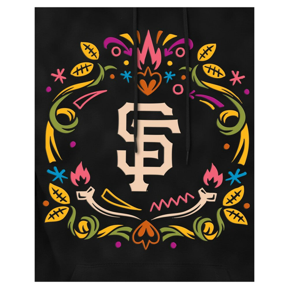 San Francisco Giants Día de los Muertos Brushed Fleece Hoodie - Black | New Era