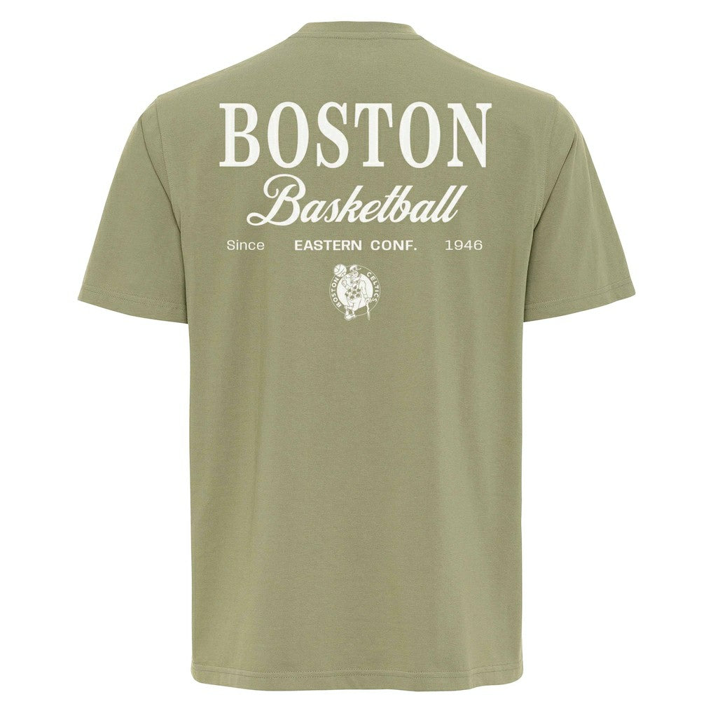 Boston Celtics Sportiqe Unisex Athletic Club Collection Duke Relaxed Fit Premium T-Shirt - Olive shop