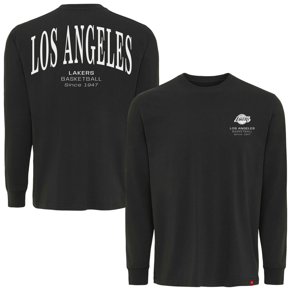 Los Angeles Lakers Sportiqe Unisex Athletic Club Collection Sherwood Relaxed Fit Premium Long-Sleeve T-Shirt - Anthracite outlet