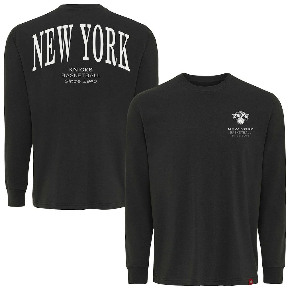 New York Knicks Sportiqe Unisex Athletic Club Collection Sherwood Relaxed Fit Premium Long-Sleeve T-Shirt - Anthracite outlet