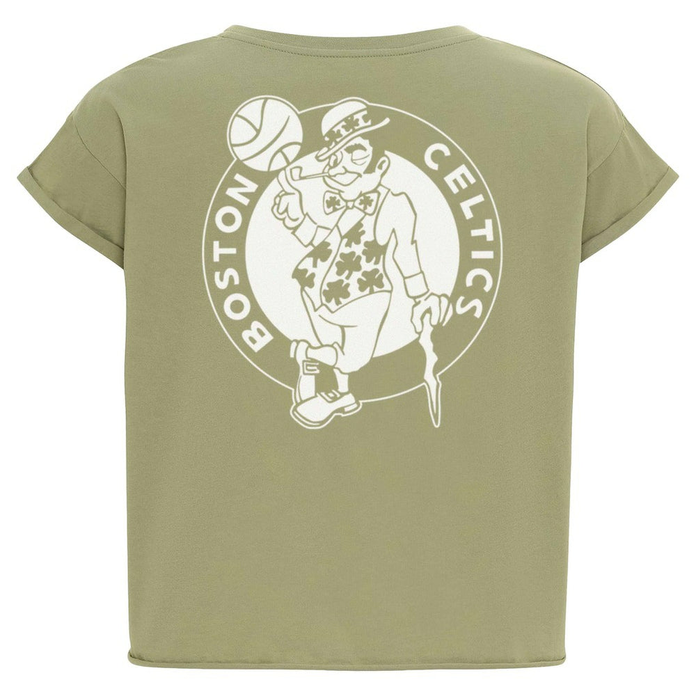 Boston Celtics Sportiqe Women's Athletic Club Collection Alana Premium Cropped T-Shirt - Kelly Green shop