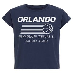 Orlando Magic Sportiqe Women's Athletic Club Collection Alana Premium Cropped T-Shirt - Navy cheap