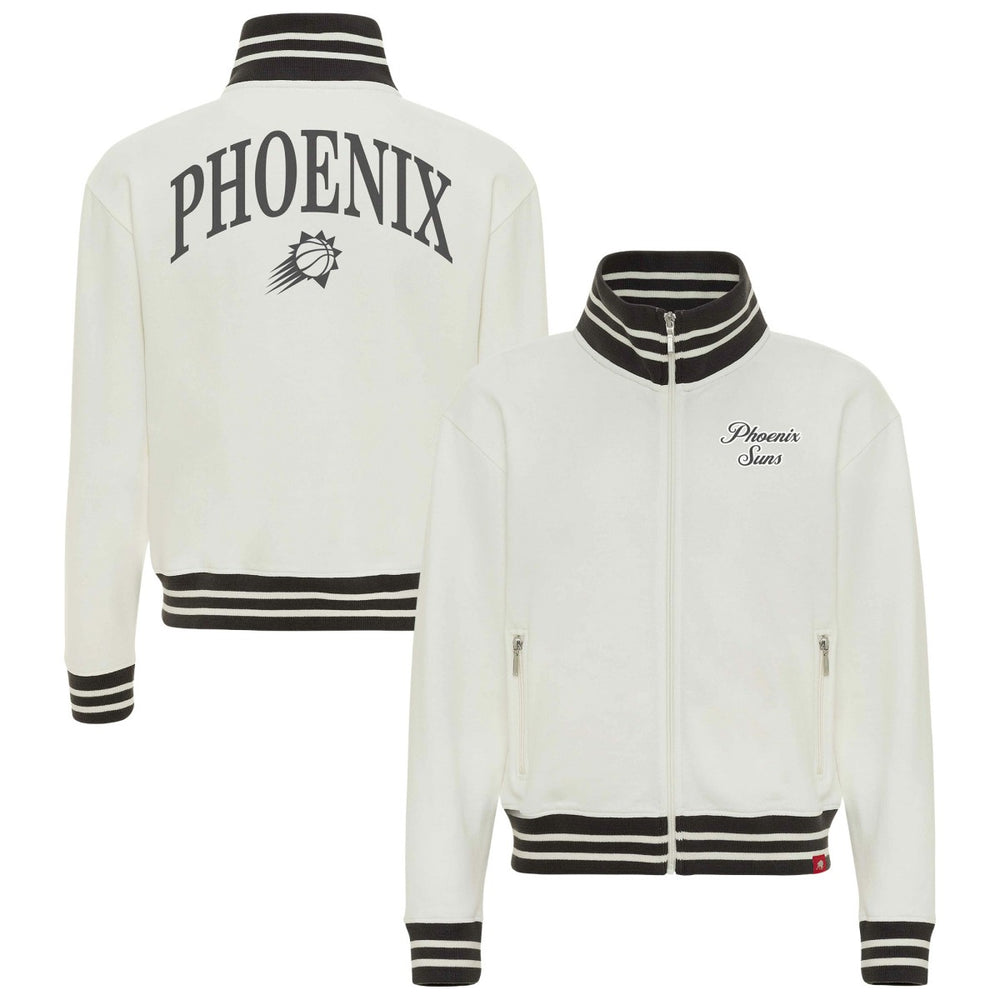 Phoenix Suns Sportiqe Women's Athletic Club Collection Sutton French Terry Full-Zip Jacket - Cream sale