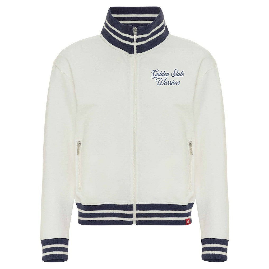 Golden State Warriors Sportiqe Women's Athletic Club Collection Sutton French Terry Full-Zip Jacket sale - Cream online
