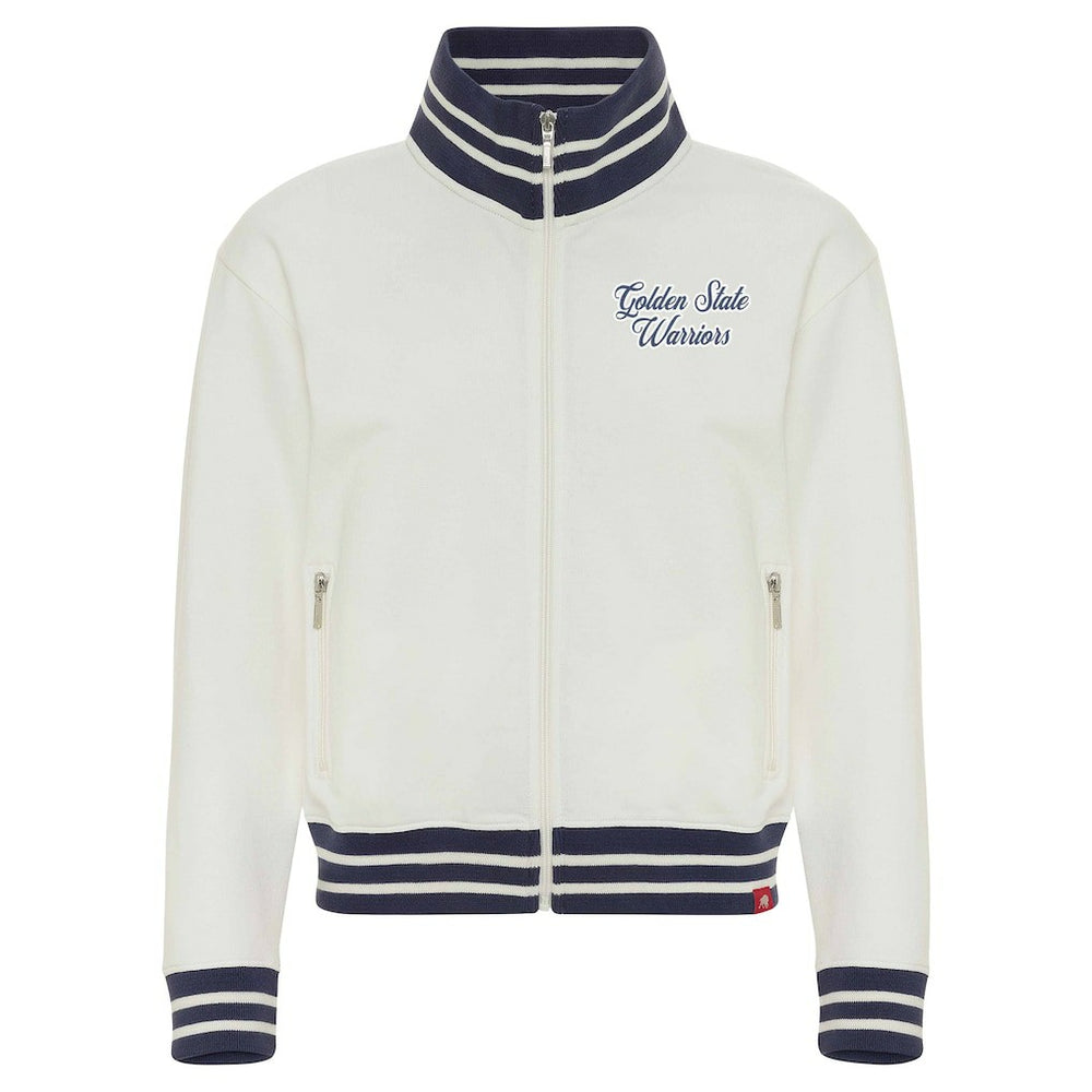 Golden State Warriors Sportiqe Women's Athletic Club Collection Sutton French Terry Full-Zip Jacket sale - Cream online