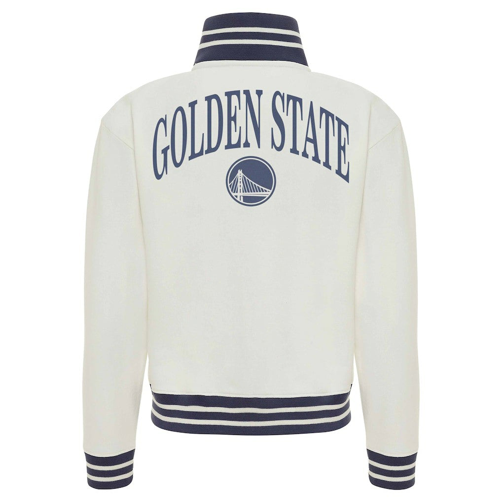 Golden State Warriors Sportiqe Women's Athletic Club Collection Sutton French Terry Full-Zip Jacket sale - Cream online