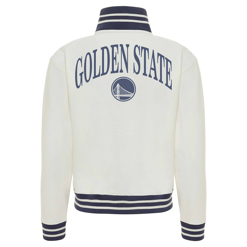 Golden State Warriors Sportiqe Women's Athletic Club Collection Sutton French Terry Full-Zip Jacket sale - Cream online