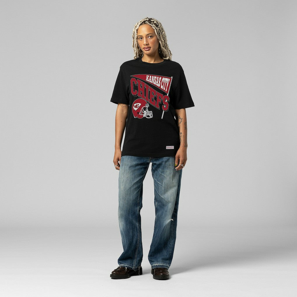 Kansas City Chiefs Women's Team Dynamic Boyfriend T-Shirt - Black discount