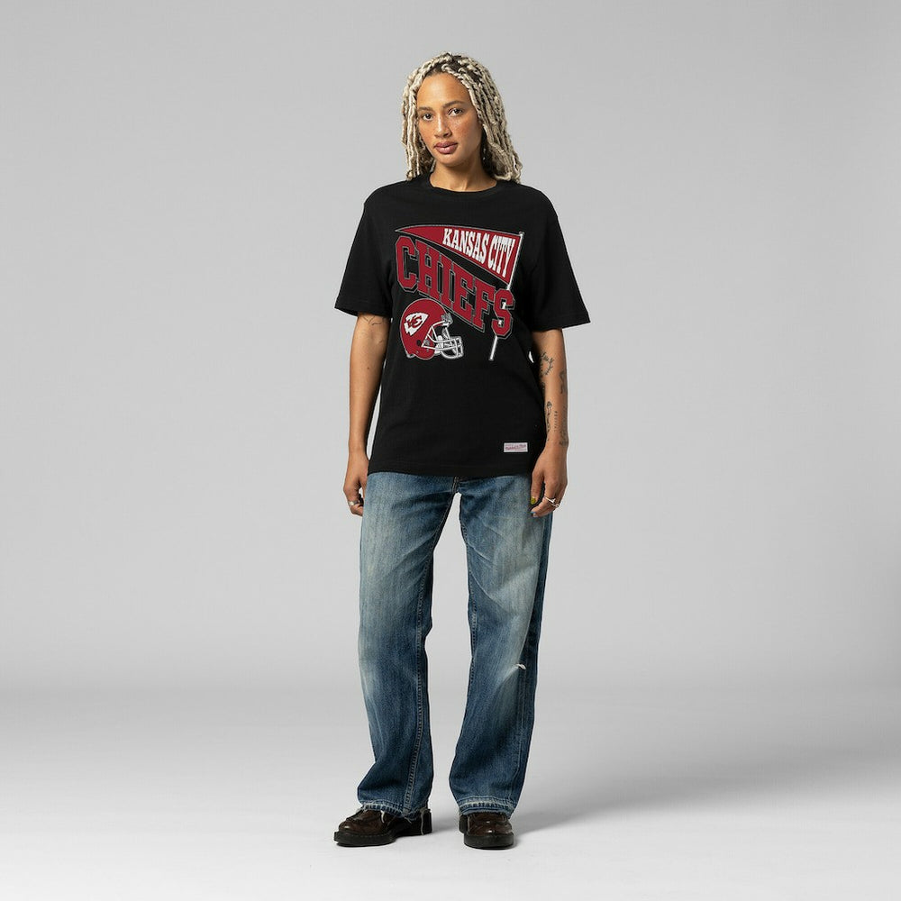 Kansas City Chiefs Women's Team Dynamic Boyfriend T-Shirt - Black discount