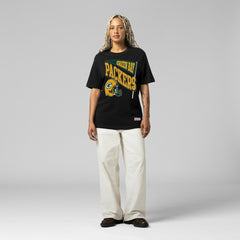 Green Bay Packers Women's Team Dynamic Boyfriend T-Shirt - Black outlet