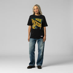 Green Bay Packers Women's Team Dynamic Boyfriend T-Shirt - Black outlet