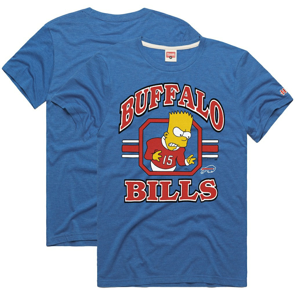 Buffalo Bills Homage x The Simpsons Unisex Tri-Blend T-Shirt - Royal for sale