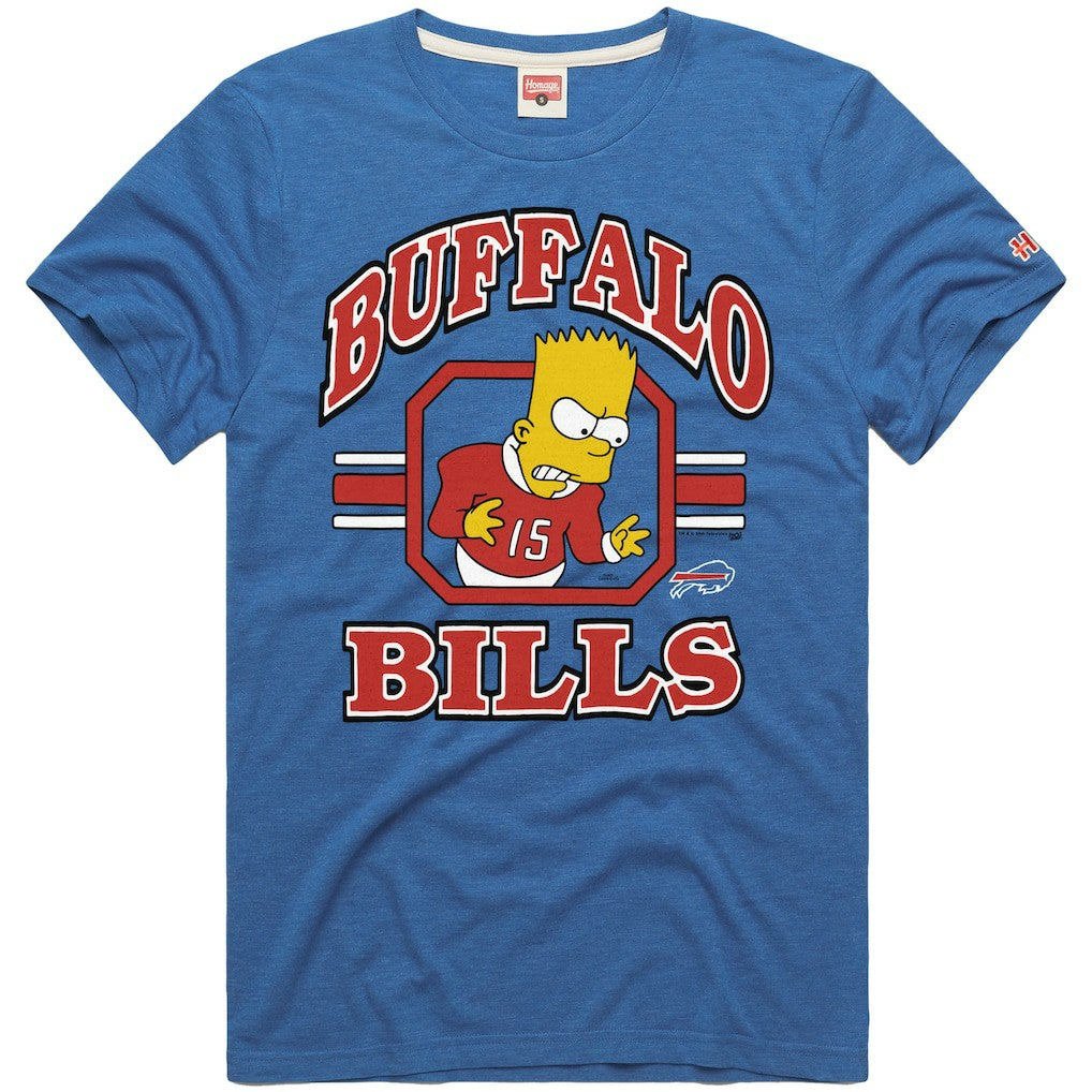 Buffalo Bills Homage x The Simpsons Unisex Tri-Blend T-Shirt - Royal for sale