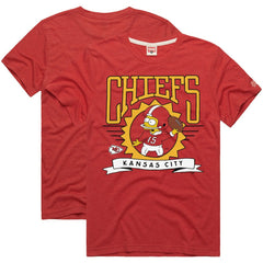 Kansas City Chiefs Homage x The Simpsons Unisex Tri-Blend T-Shirt - Red for sale
