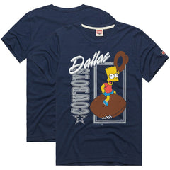 Dallas Cowboys Homage x The Simpsons Unisex Tri-Blend T-Shirt - Navy cheap