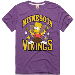 Minnesota Vikings Homage x The Simpsons Unisex Tri-Blend T-Shirt - Purple online