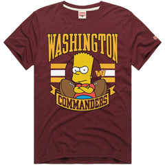 Washington Commanders Homage x The Simpsons Unisex Tri-Blend T-Shirt - Burgundy cheap