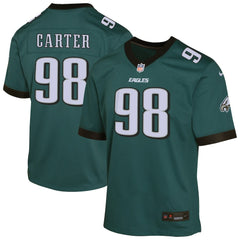 Jalen Carter Philadelphia Eagles Youth Game Player Jersey - Midnight Green | Nike online