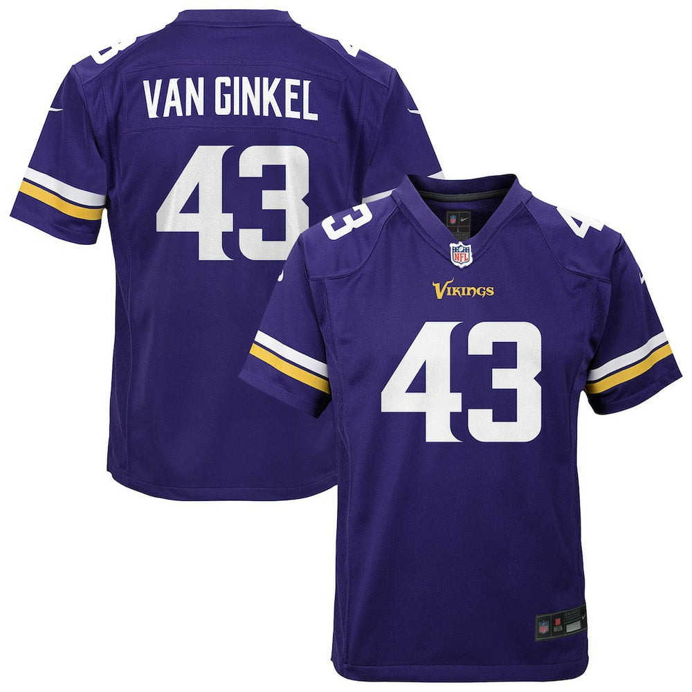 Andrew Van Ginkel Minnesota Vikings Youth Youth - Purple | Nike online