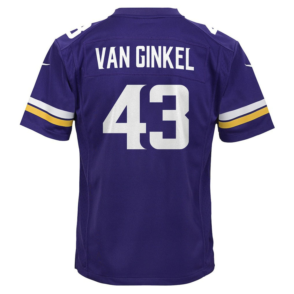 Andrew Van Ginkel Minnesota Vikings Youth Youth - Purple | Nike online