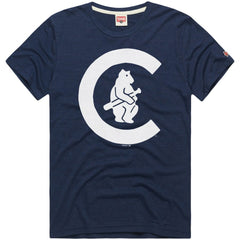 Chicago Cubs Homage Hyper Local Refresh Tri-Blend T-Shirt - Navy
