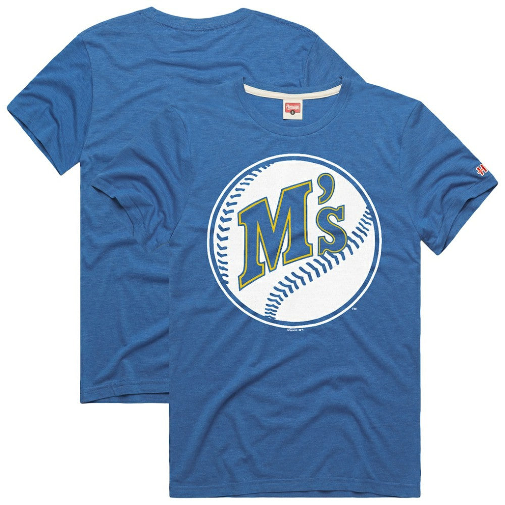 Seattle Mariners Homage Hyper Local Refresh T-Shirt - Royal