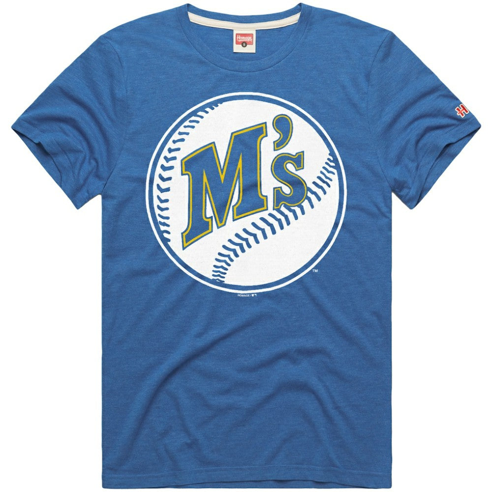Seattle Mariners Homage Hyper Local Refresh T-Shirt - Royal