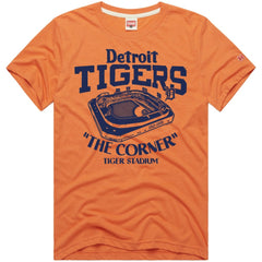 Detroit Tigers Homage Hyper Local Refresh Tri-Blend T-Shirt - Orange