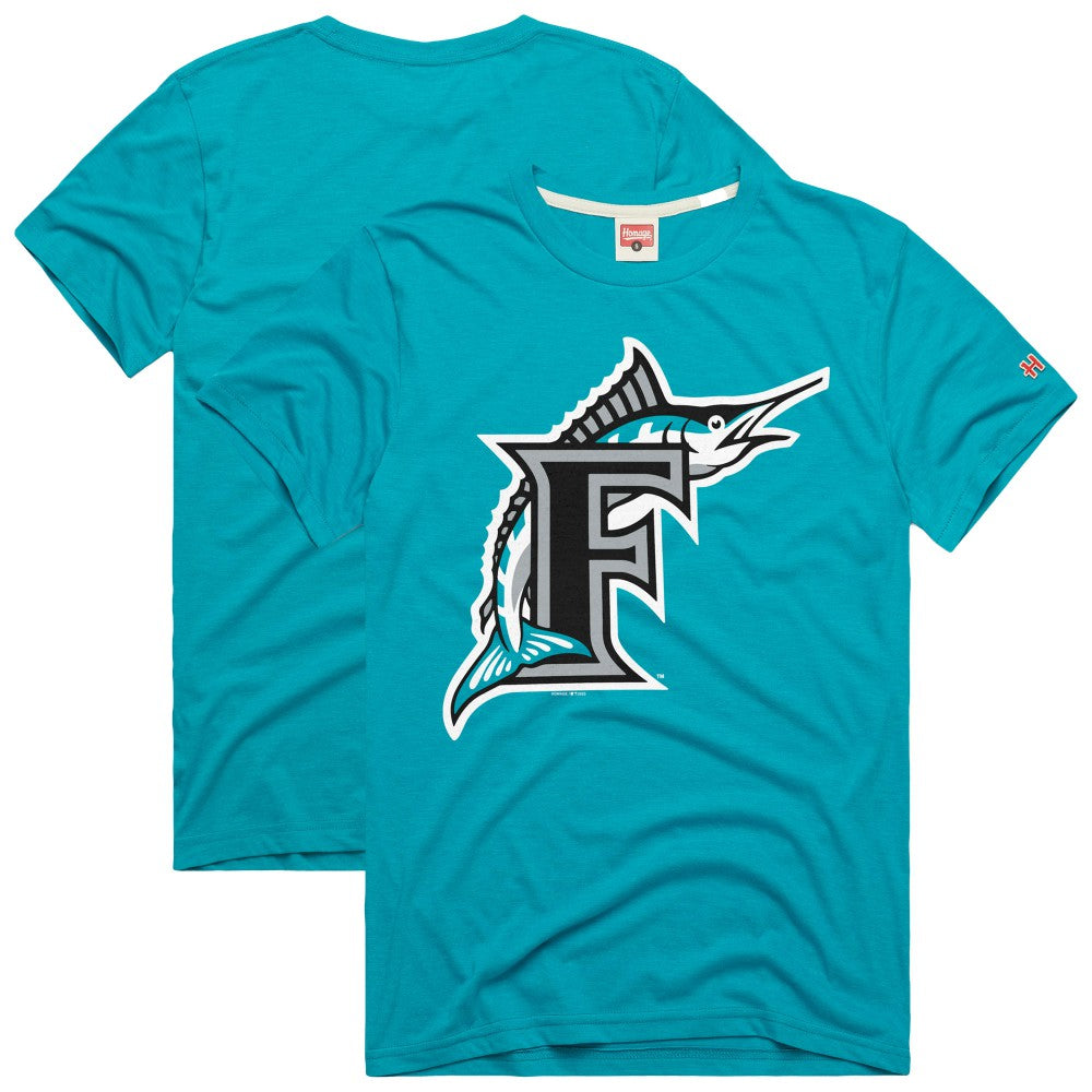 Miami Marlins Homage Hyper Local Refresh T-Shirt - Teal