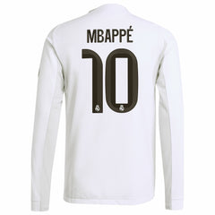 Kylian Mbappé Real Madrid 2025/26 Home Long Sleeve Player Jersey - White | Adidas sale