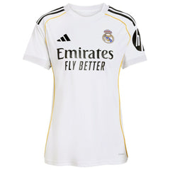 Kylian Mbappé Real Madrid Women's 2025/26 Home Replica Player Jersey - White | Adidas for sale