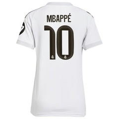 Kylian Mbappé Real Madrid Women's 2025/26 Home Replica Player Jersey - White | Adidas for sale