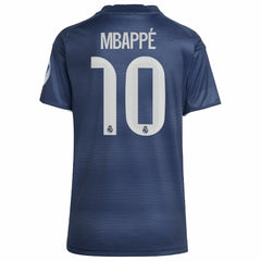 Kylian Mbappé Real Madrid Women's 2025/26 Away Replica Player Jersey - Blue | Adidas for sale