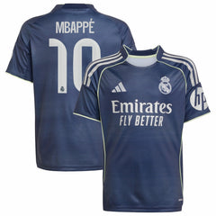 Kylian Mbappé Real Madrid Youth 2025/26 Away Replica Player Jersey - Blue | Adidas shop
