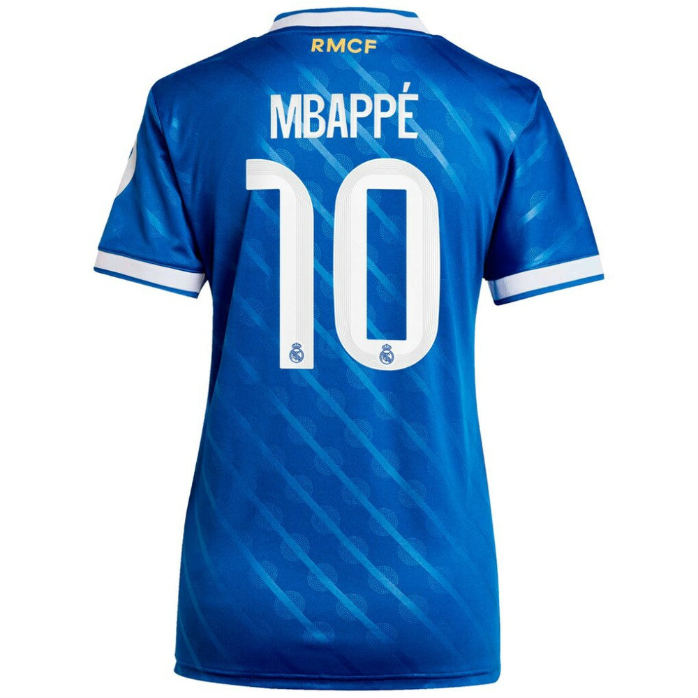 Kylian Mbappé Real Madrid Women's 2025/26 Third Replica Player Jersey - Blue | Adidas cheap