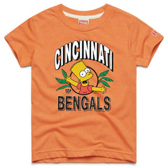 Cincinnati Bengals Homage x The Simpsons Youth Tri-Blend T-Shirt - Orange outlet