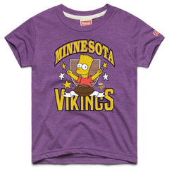 Minnesota Vikings Homage x The Simpsons Youth Tri-Blend T-Shirt - Purple cheap