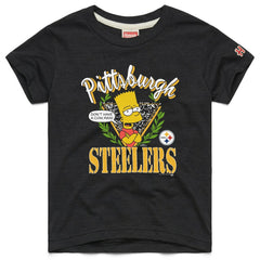 Pittsburgh Steelers Homage x The Simpsons Youth Tri-Blend T-Shirt - Black online