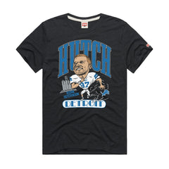 Aidan Hutchinson Detroit Lions Homage Unisex Caricature Player Graphic Tri-Blend T-Shirt - Charcoal for sale